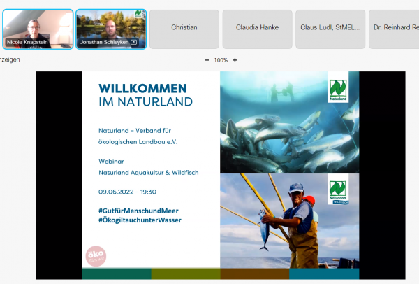 YFM und Naturland: Vortrag über Biofischerzeugung